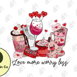 love more worry less coffee valentine