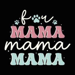 fur mama retro mothers day svg mom dog design02