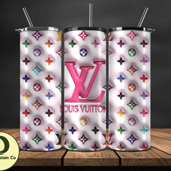 LV Tumbler Wrap, Logo LV 3d Inflatable, Fashion Patterns, Logo Fashion Tumbler -11 by Cooperstein