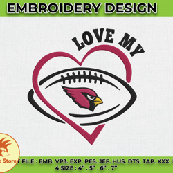 Cardinals Embroidery Designs, NFL Logo Embroidery, Machine Embroidery Pattern -02 by Colditz