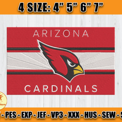 Cardinals Embroidery, NFL Cardinals Embroidery, NFL Machine Embroidery Digital, 4 sizes Machine Emb Files - 02 -Colditz
