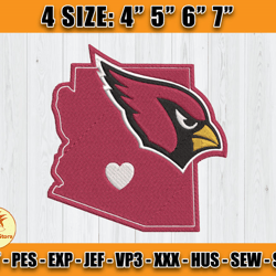 Cardinals Embroidery, NFL Cardinals Embroidery, NFL Machine Embroidery Digital, 4 sizes Machine Emb Files -11 -Colditz