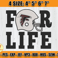 Atlanta Falcons Embroidery, NFL Falcons Embroidery, NFL Machine Embroidery Digital, 4 sizes Machine Emb Files -10-Coldit