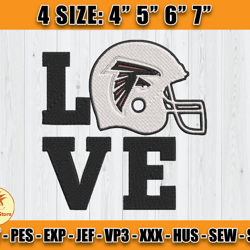 Atlanta Falcons Embroidery, NFL Falcons Embroidery, NFL Machine Embroidery Digital, 4 sizes Machine Emb Files -12-Coldit