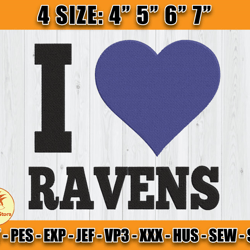 Ravens Embroidery, NFL Ravens Embroidery, NFL Machine Embroidery Digital, 4 sizes Machine Emb Files-03-Colditz