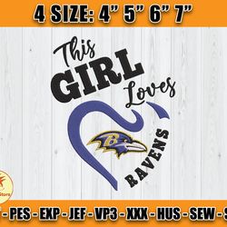 Ravens Embroidery, NFL Ravens Embroidery, NFL Machine Embroidery Digital, 4 sizes Machine Emb Files-04-Colditz