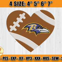 Ravens Embroidery, NFL Ravens Embroidery, NFL Machine Embroidery Digital, 4 sizes Machine Emb Files -12-Colditz