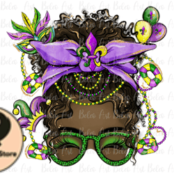 mardi gras messy bun black skin designdesign 28