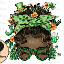 patricks day messy bun black skin designdesign 32