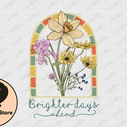 brighter days ahead vintage flower design 44