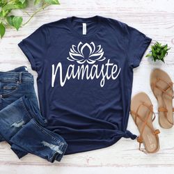 namaste shirt, meditation shirt, namaste buddafull tshirt, yoga t shirt, yoga gift shirt yoga, cute yoga shirt, zen shir