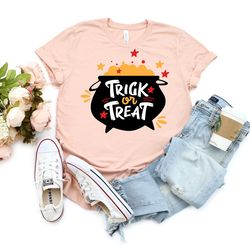 trick or treat shirt, halloween tshirt, halloween party shirt, fall tshirt, spooky season shirt, funny witch shirt
