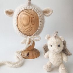 pre-order, baby dragon, newborn dragon costume, dragon outfit,toy and bonnet for newborn photography props