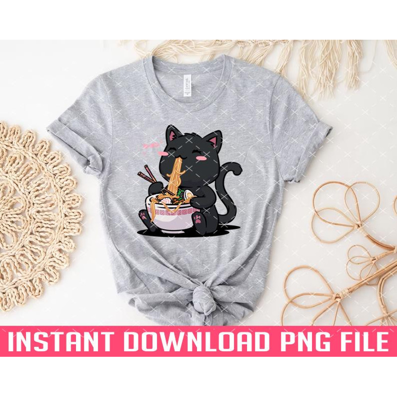 TT1101241519-Ramen Cat Kawaii Neko Ramen Bowl Anime Black Cat PNG files for sublimation.jpg