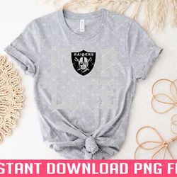 raiders are for life png files for sublimation