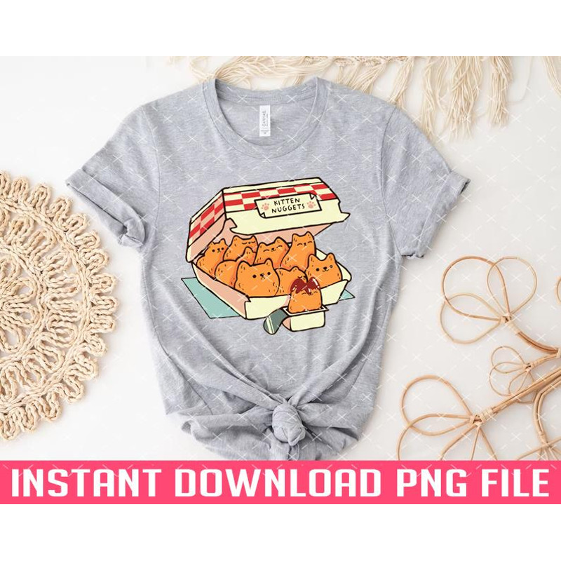 TT1101242506-Kitten Nuggets Fast Food Cat by Tobe Fonseca PNG files for sublimation.jpg