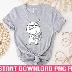 middle finger maniac png files for sublimation
