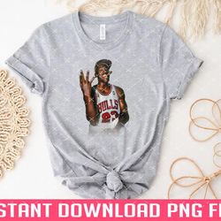 michael jordan vintage colour png files for sublimation