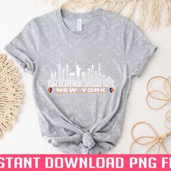 new york baseball team all time legends new york city skyline 3 png files for sublimation