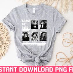 breakfast club class 1985 png files for sublimation