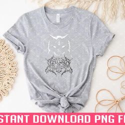 death metal cat png files for sublimation