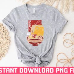 adventure time jake the dog enjoying a bowl of ramen noodles png files for sublimation