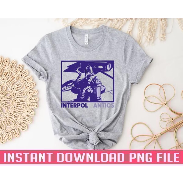 Interpol Original Retro Fan Art Design PNG Download | Inspire Uplift