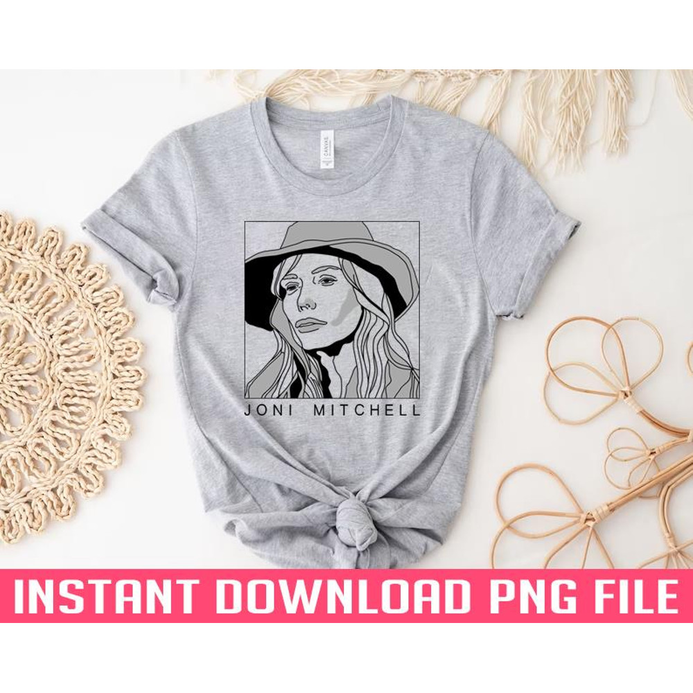 ALL050324519-Joni Mitchell Minimal Style Fan Art Design PNG Download.jpg