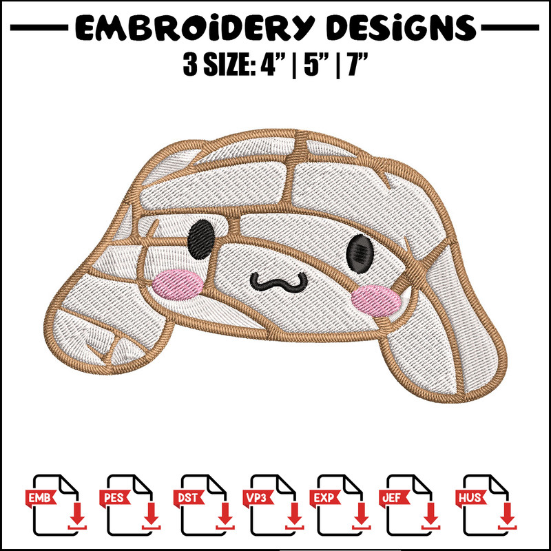 Cinnamoroll Mummy Embroidery Design, Cinnamoroll cartoon Embroidery, Embroidery File, Cartoon shirt, Digital download..jpg