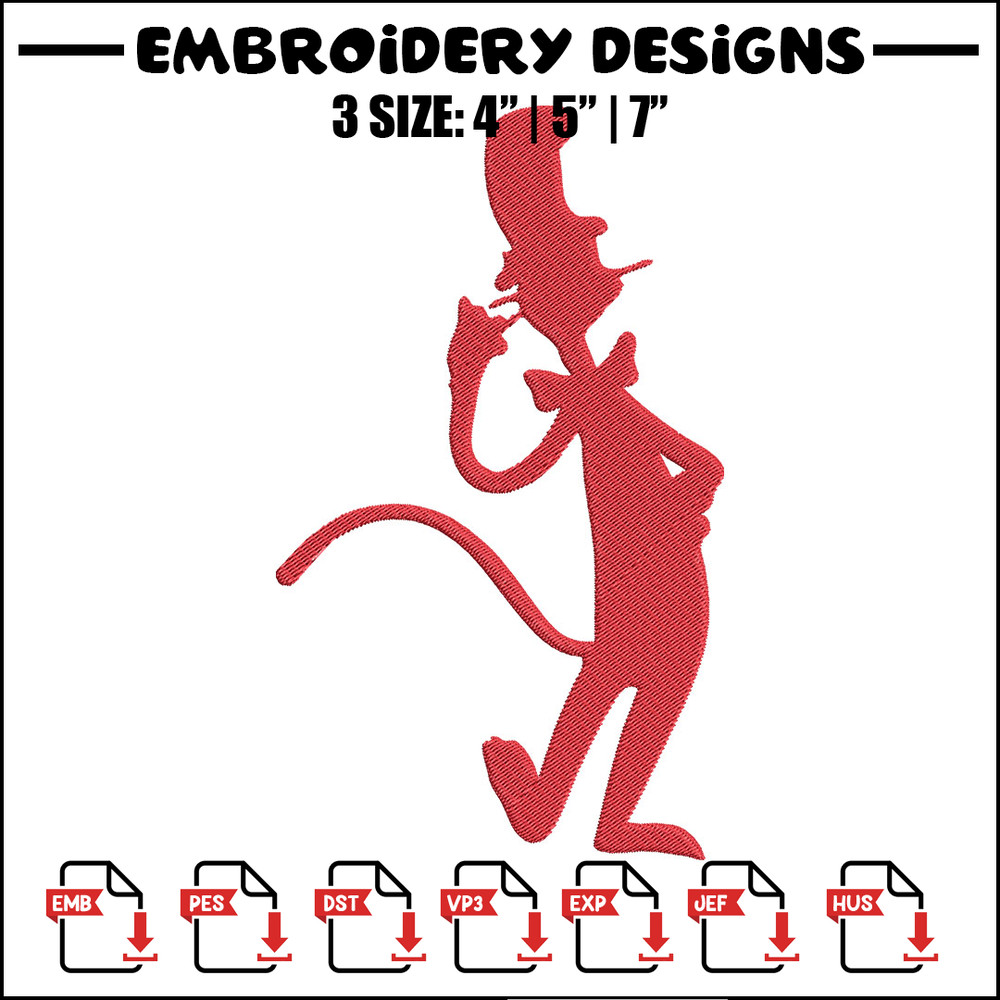 Dr Seuss Logo Embroidery Design, Dr Seuss Embroidery, Embroidery design, Embroidery File, Digital download..jpg