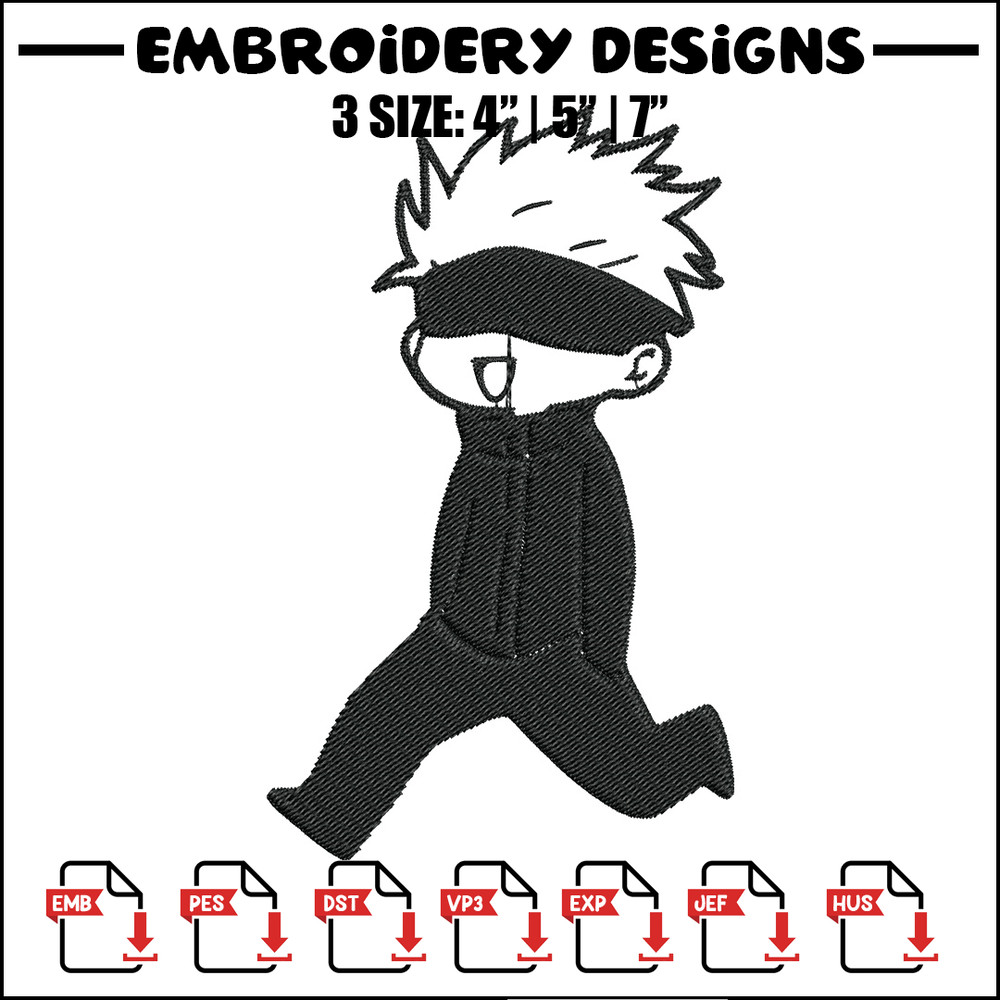 Gojo funny Embroidery Design, Jujutsu Embroidery, Embroidery File, Anime Embroidery, Anime shirt, Digital download.jpg