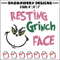 Grinch face Embroidery Design, Grinch Embroidery, Embroidery File, Chrismas Embroidery, Anime shirt, Digital download.jpg