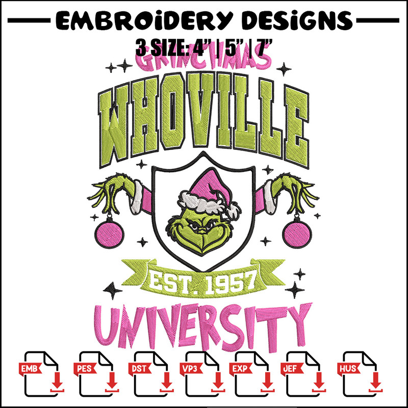 Grinchmas est 1957 Embroidery Design, Grinch Embroidery,Embroidery File,Chrismas Embroidery,Anime shirt,Digital download.jpg