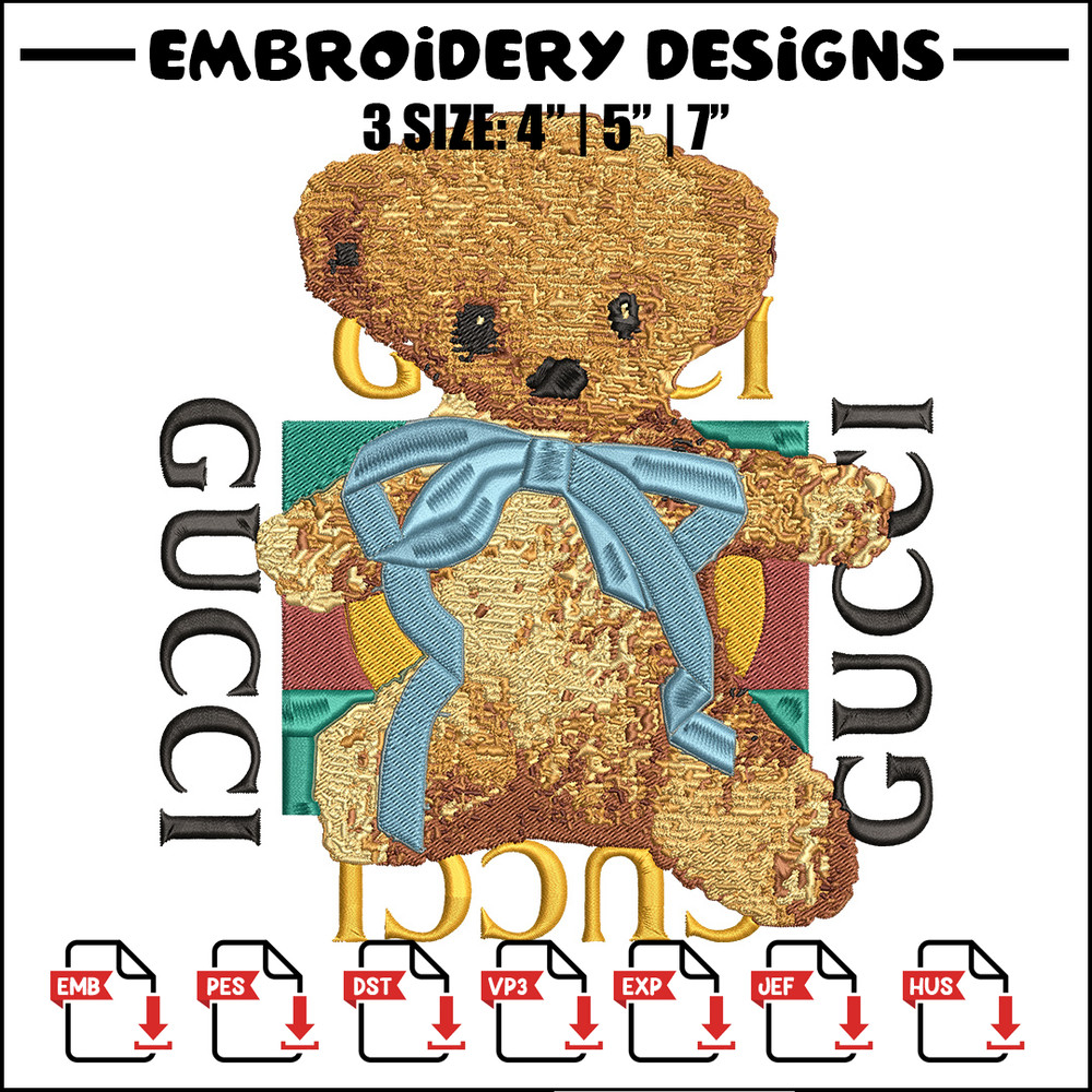 Gucci x bear Embroidery Design, Gucci Embroidery, Embroidery File, Anime Embroidery, Anime shirt, Digital download.jpg