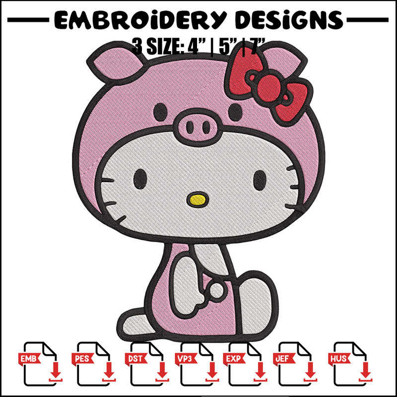 Hello Kitty Embroidery Design, Hello kitty Embroidery, Embroidery File, Anime Embroidery, Digital download.jpg