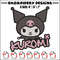 Kuromi logo Embroidery Design, Hello kitty Embroidery, Embroidery File, Anime Embroidery, Anime shirt, Digital download..jpg