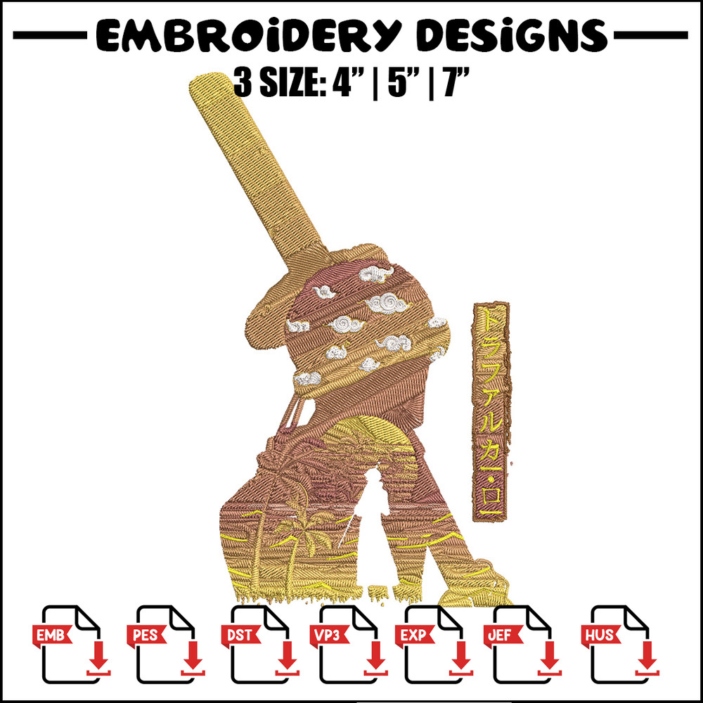 Law poster Embroidery Design, One piece Embroidery, Embroidery File, Anime Embroidery, Anime shirt, Digital download..jpg