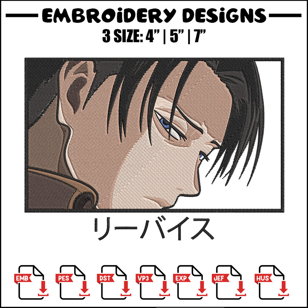 Levi box Embroidery Design, Aot Embroidery, Embroidery File, Anime Embroidery, Anime shirt, Digital download..jpg