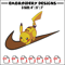 Pikachu x nike Embroidery Design, Pokemon Embroidery, Embroidery File, Nike Embroidery, Anime shirt, Digital download.jpg