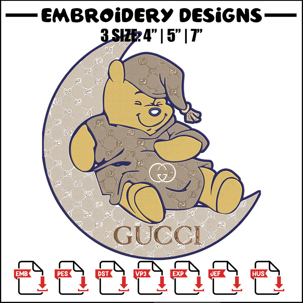 Pooh gucci Embroidery Design, Pooh Embroidery, Embroidery File, Gucci Embroidery, Anime shirt,Digital download.jpg