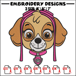 skye dog embroidery design, paw patrol embroidery, embroidery file, anime embroidery, anime shirt, digital download.