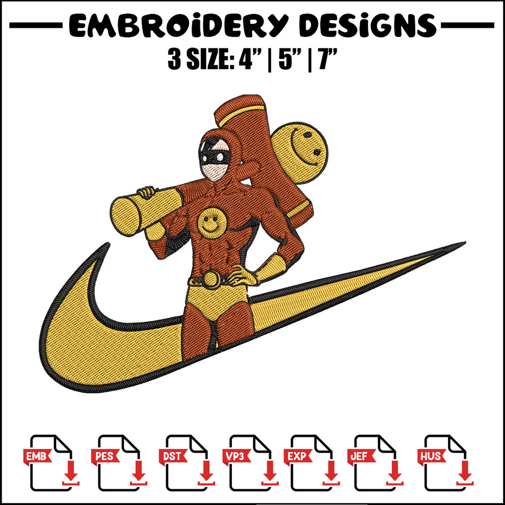 Smile Man Embroidery Design, One punch man Embroidery, Embroidery File, Nike Embroidery, Anime shirt,Digital download.jpg