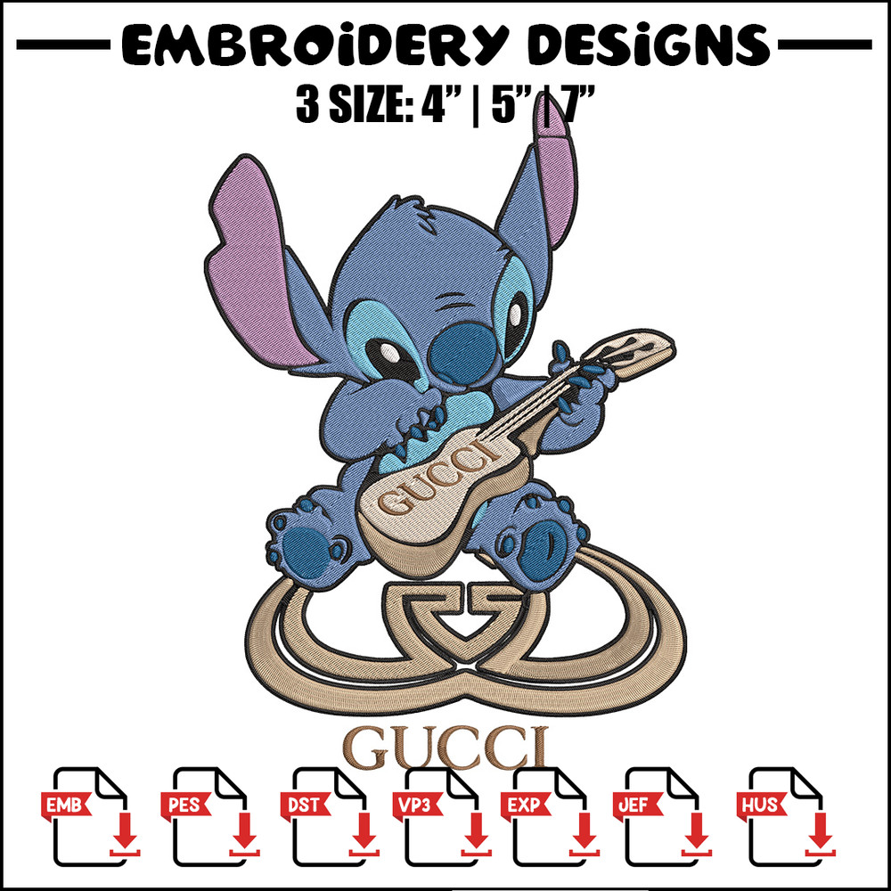 Stitch x gucci Embroidery Design, Gucci Embroidery, Embroidery File, Gucci Embroidery, Anime shirt, Digital download.jpg