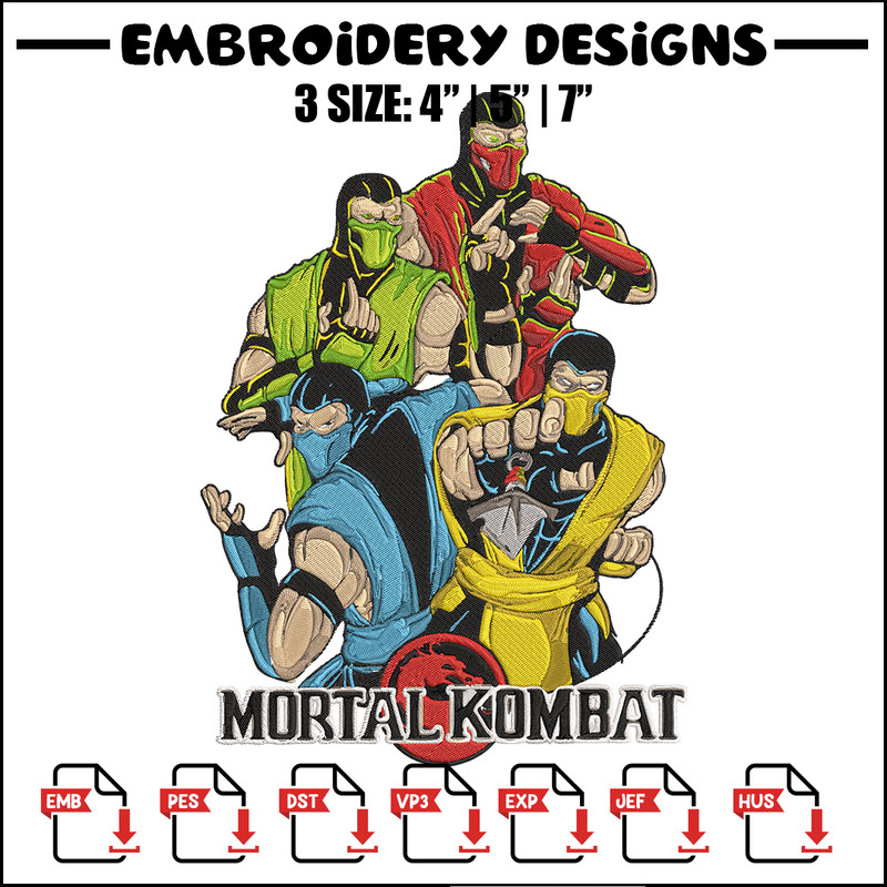 Sub Zero Embroidery Design, Mortal kombat Embroidery, Embroidery File, Anime Embroidery, Anime shirt, Digital download.jpg
