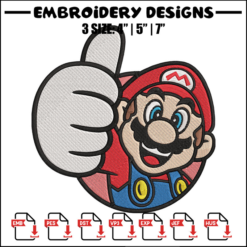 Super Mario Bros Embroidery Design, Mario Embroidery, Embroidery File, logo shirt, Embroidery design, Digital download..jpg
