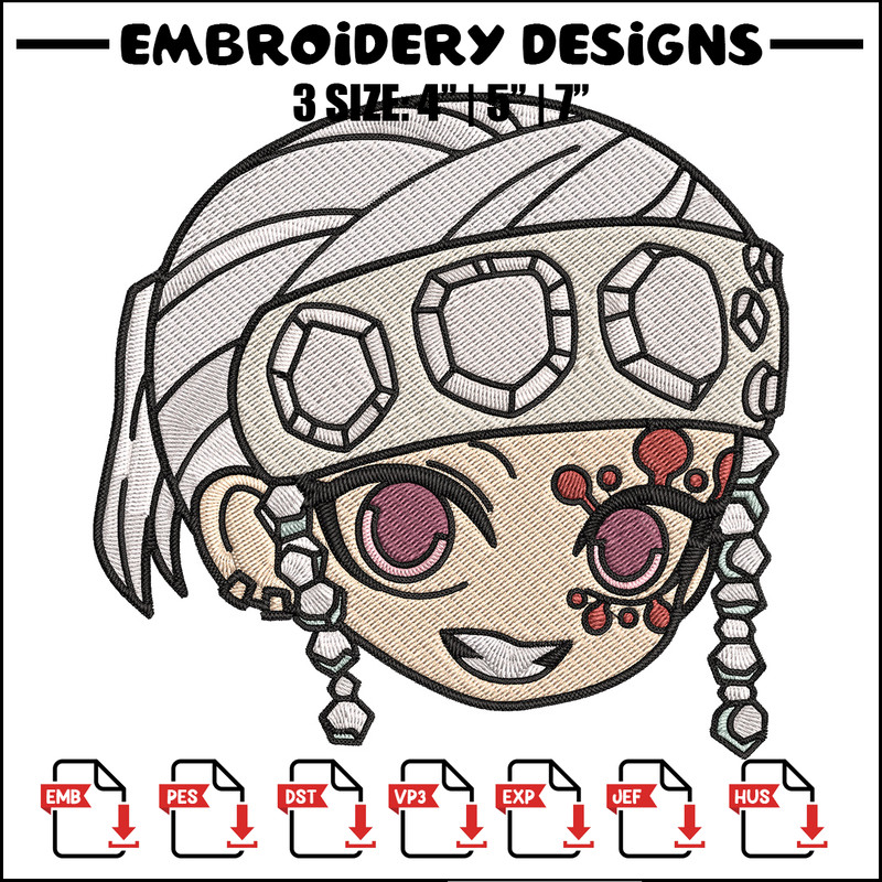 Tengen sticker Embroidery Design, Demon slayer Embroidery, Embroidery File, Anime Embroidery, Digital download..jpg
