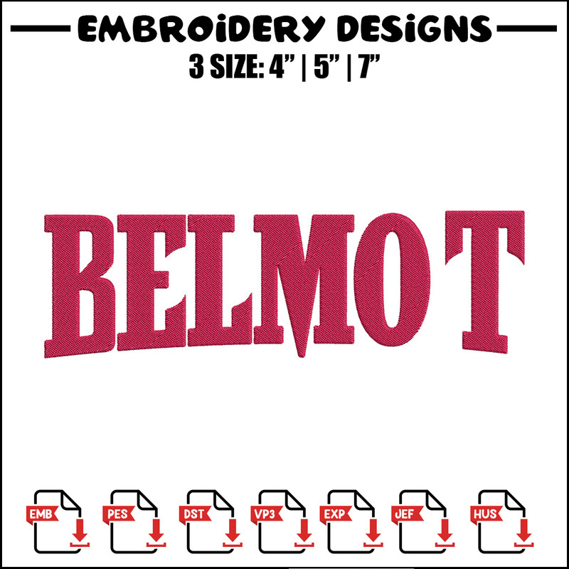 Belmont Bruins logo embroidery design, NCAA embroidery,Sport embroidery,Logo sport embroidery,Embroidery design.jpg