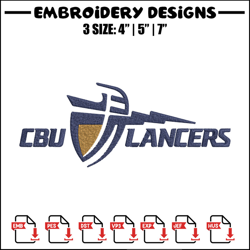 California Baptist logo embroidery design, NCAA embroidery, Sport embroidery, logo sport embroidery,Embroidery design.jpg