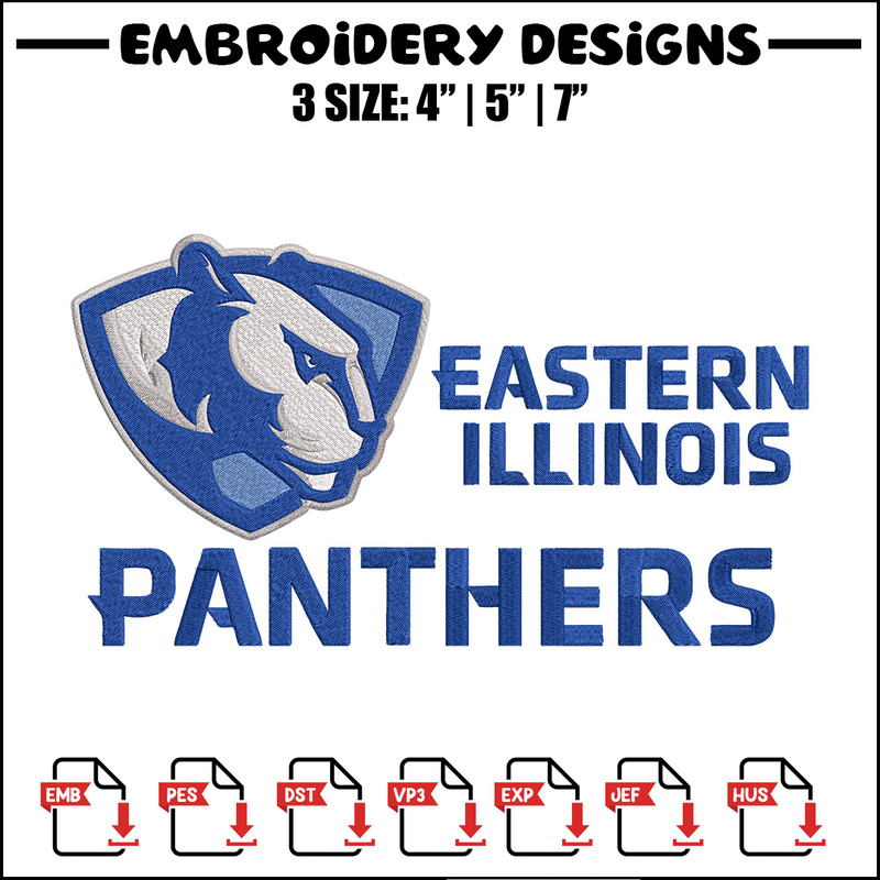 Eastern Illinois logo embroidery design, Sport embroidery, logo sport embroidery, Embroidery design, NCAA embroidery..jpg