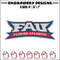 Florida Atlantic logo embroidery design, NCAA embroidery, Sport embroidery, logo sport embroidery,Embroidery design..jpg